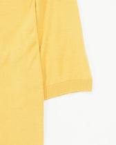 Gran Sasso Polo Shirt Pure Silk Yellow