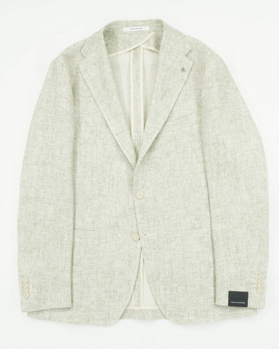 Tagliatore Jacket Cotton Linen Blend Light Green
