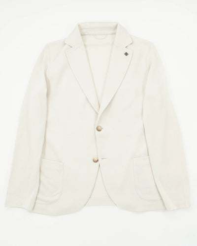 Gran Sasso Knitted Jacket Virgin Wool Cream