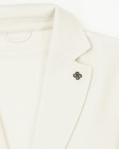 Gran Sasso Knitted Jacket Virgin Wool Cream