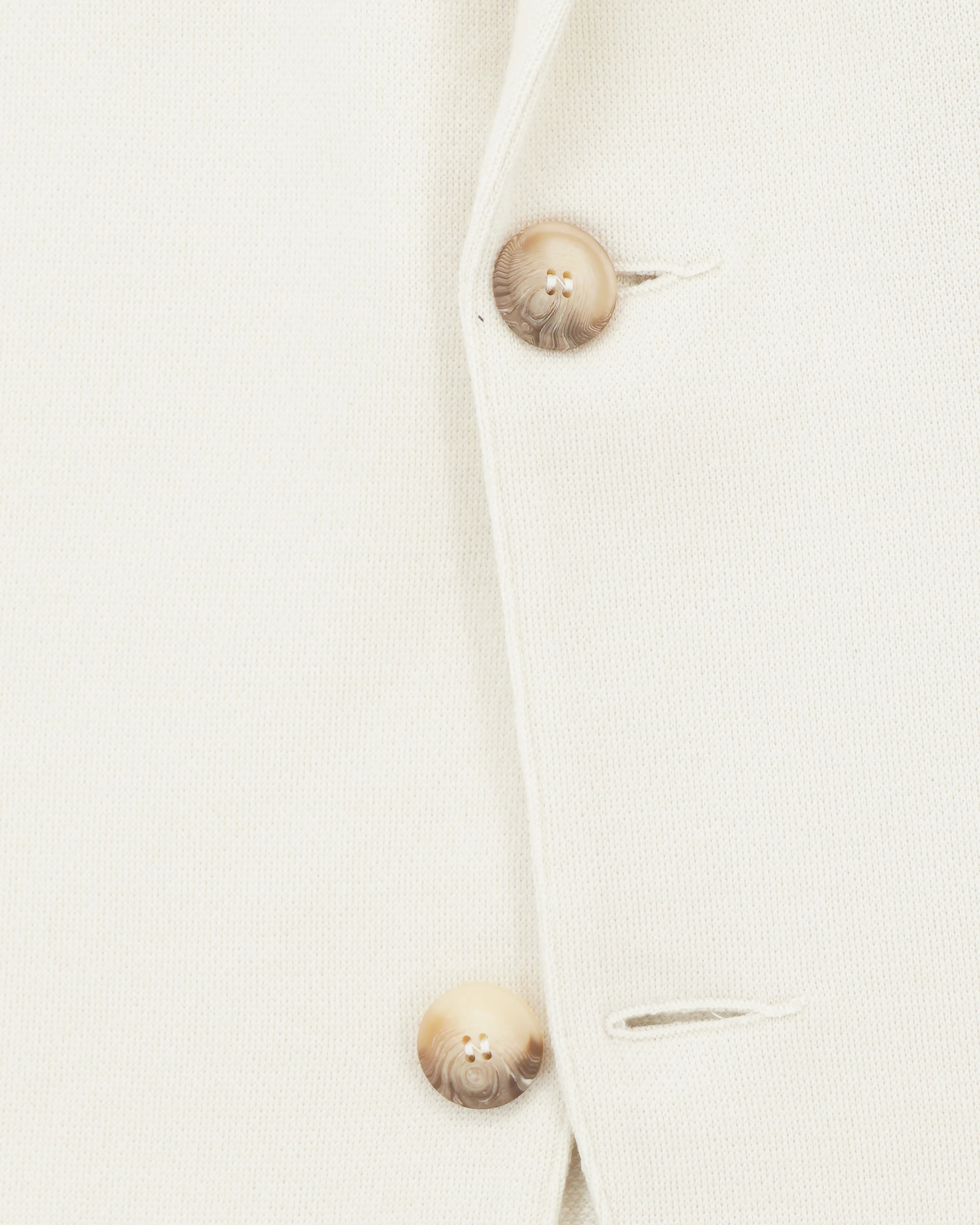 Gran Sasso Knitted Jacket Virgin Wool Cream