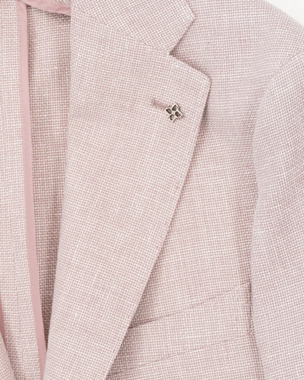 Tagliatore Jacket Linen Cotton Dusty Rose