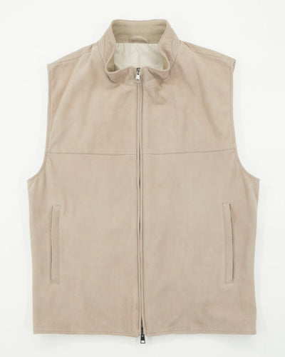 Zonda Vest Suede Unpadded Light Beige