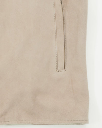 Zonda Vest Suede Unpadded Light Beige