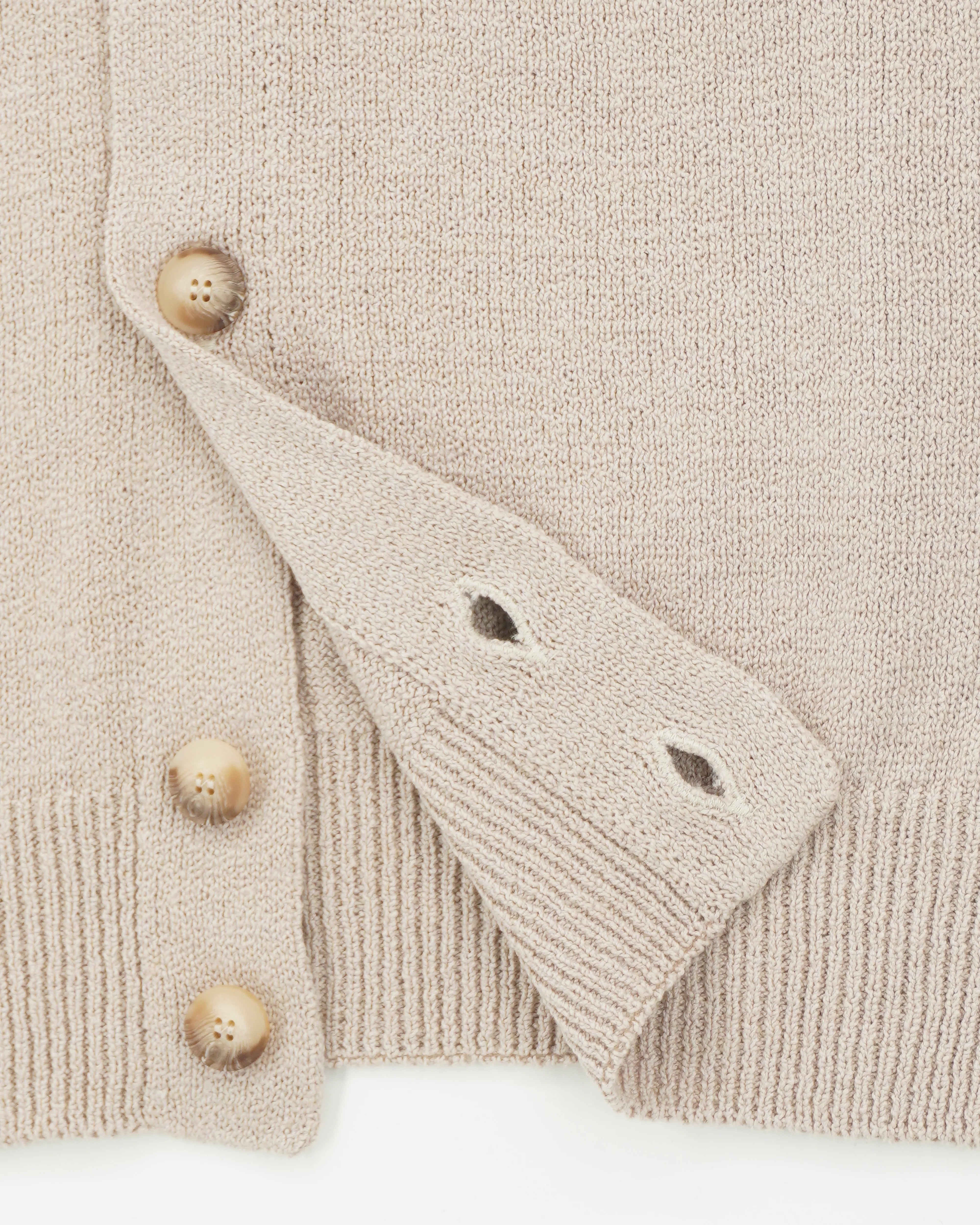 Gran Sasso Cardigan Cotton Cashmere Light Beige