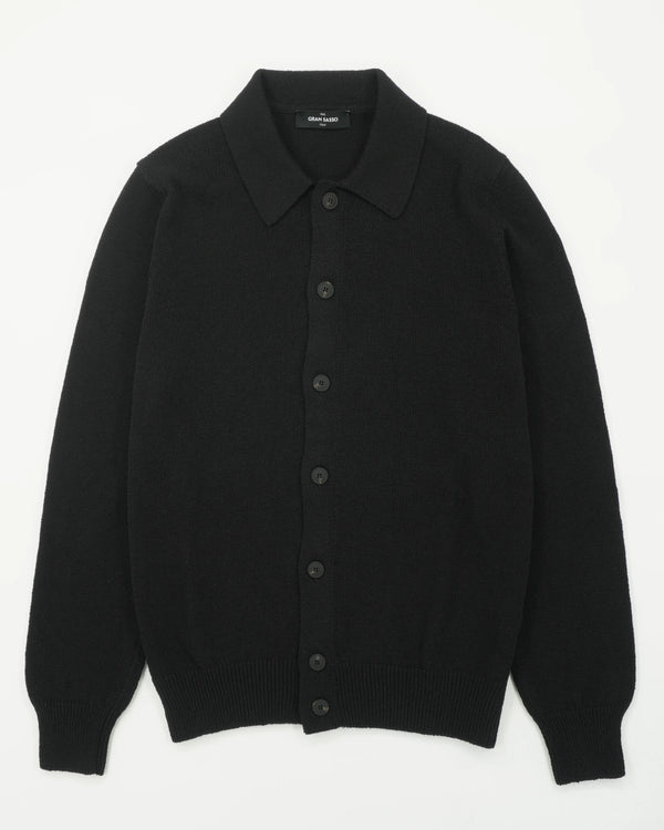 Gran Sasso Cardigan Cotton Cashmere Black