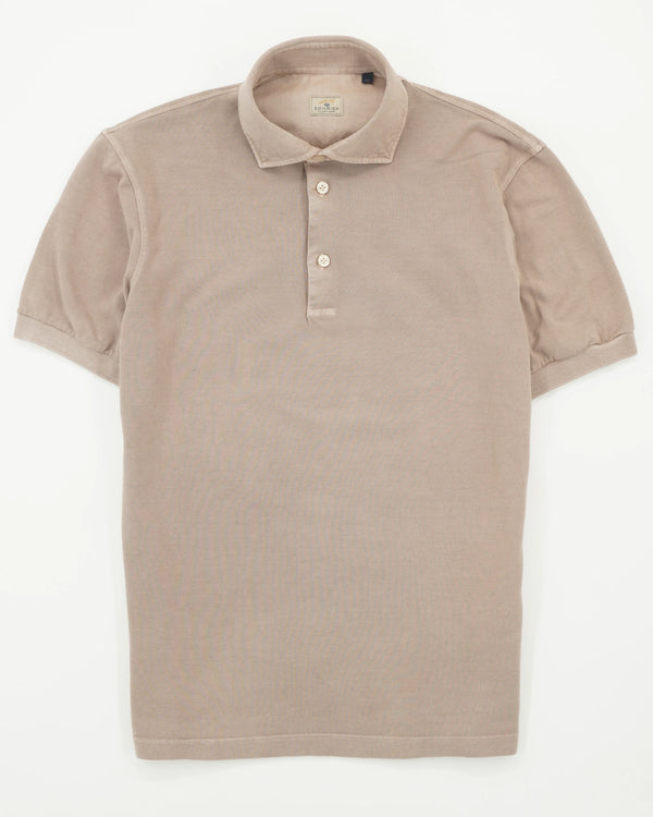 Sonrisa Polo Shirt Washed Cotton Light Brown