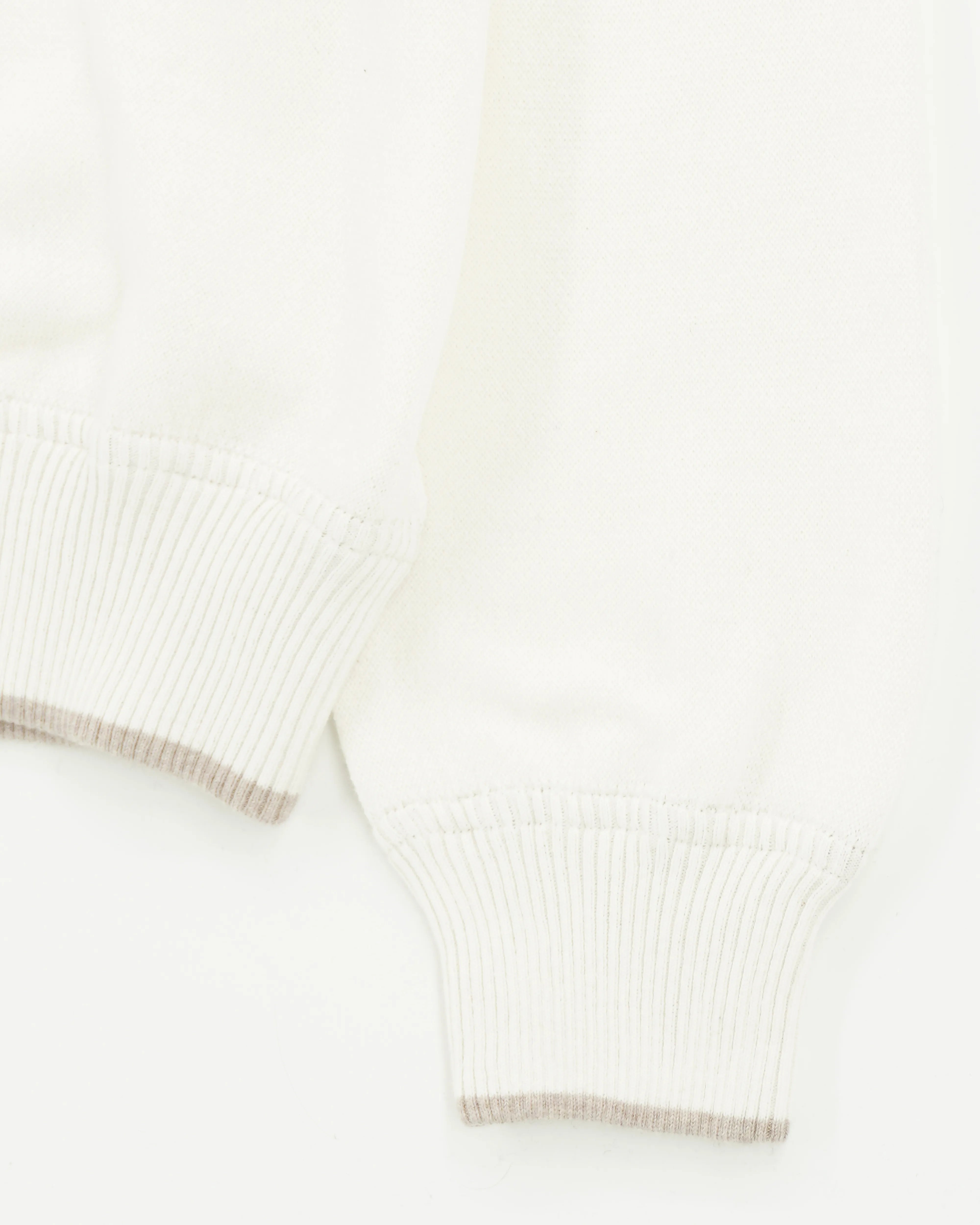 Gran Sasso Hoodie Cotton Cashmere Cream White