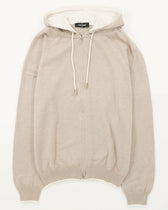 Gran Sasso Hoodie Cotton Cashmere Beige