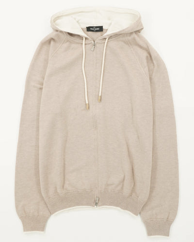 Gran Sasso Hoodie Cotton Cashmere Beige