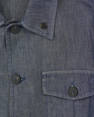 Gran Sasso Field Jacket Rinse Denim Dark Blue