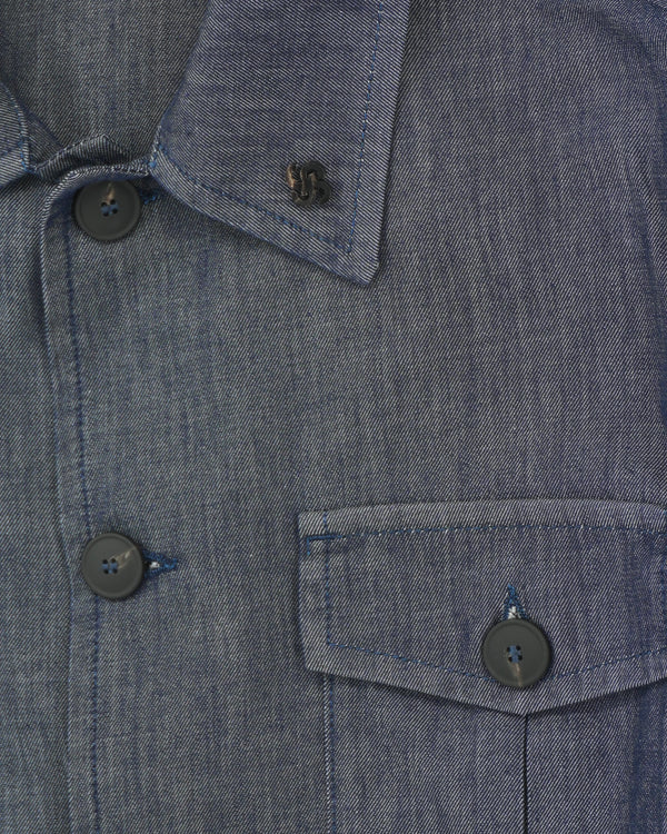Gran Sasso Field Jacket Rinse Denim Dark Blue
