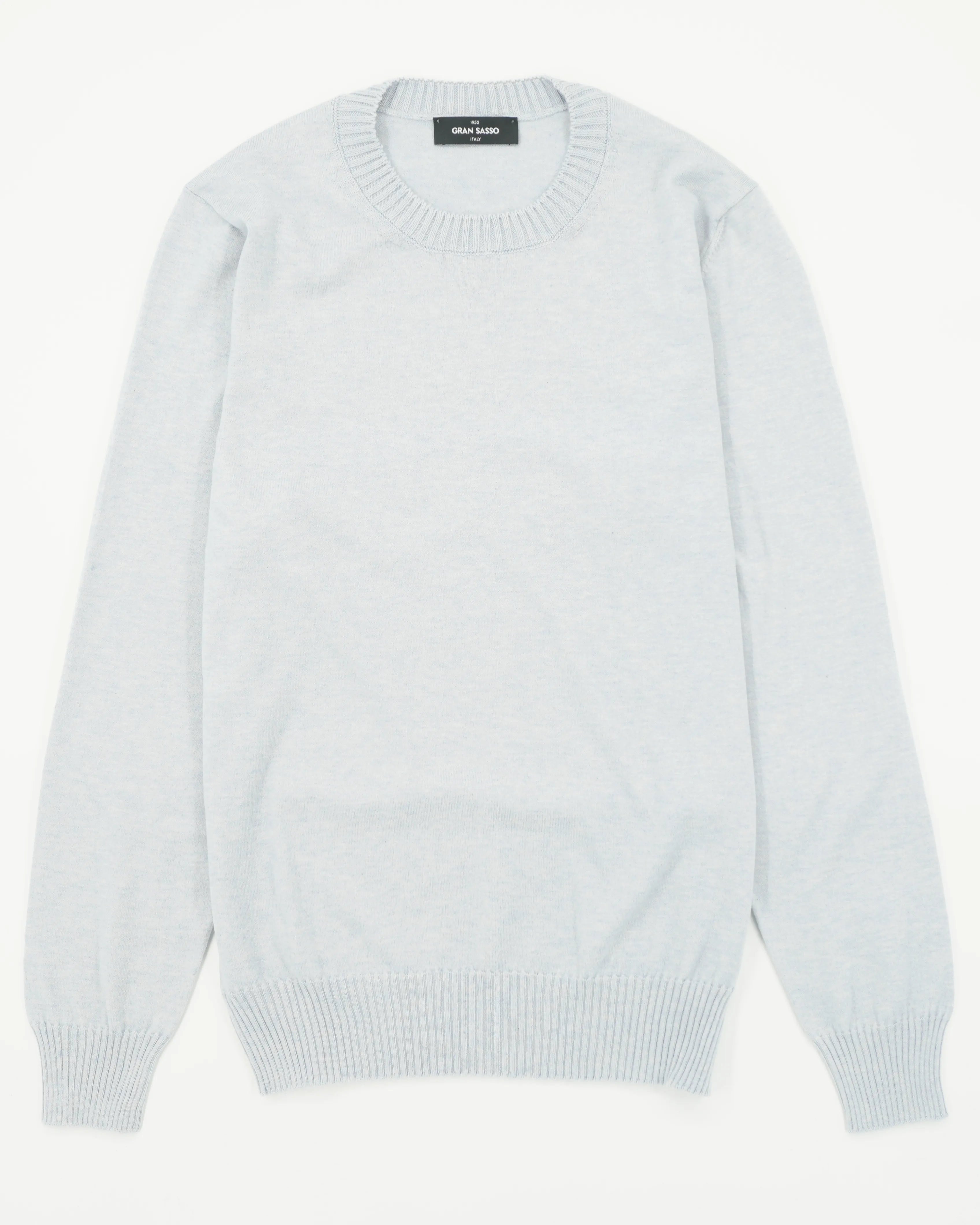 Gran Sasso Pullover Cotton Cashmere Light Blue