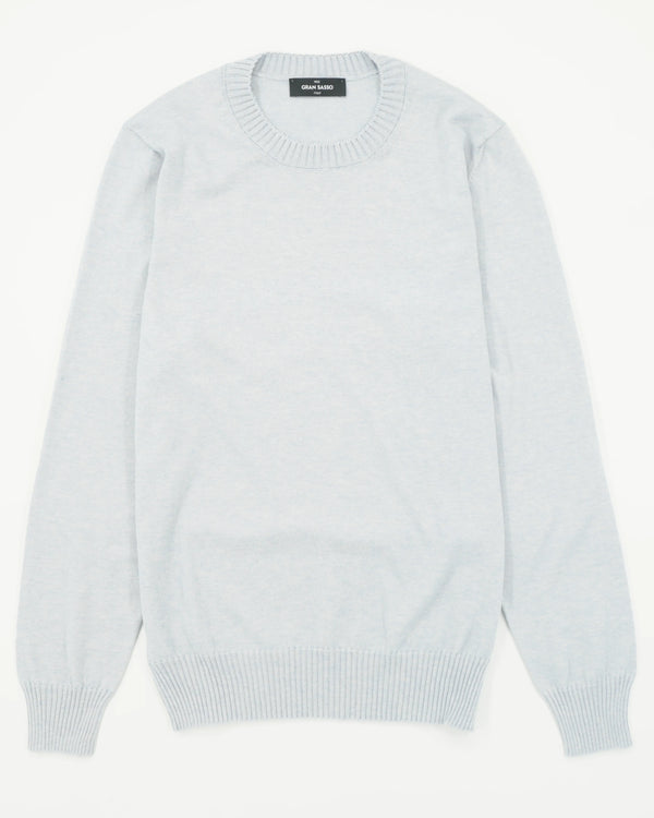 Gran Sasso Pullover Cotton Cashmere Light Blue