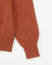 Gran Sasso Crewneck Cotton Cashmere Heavy Knit Terracotta