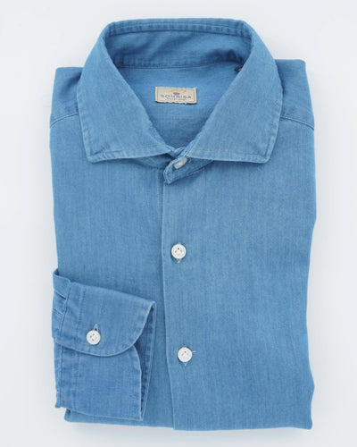 Sonrisa Shirt Washed Denim Medium Blue