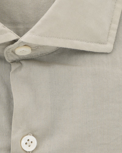 Sonrisa Shirt Lightweight Cotton Stretch Light Beige