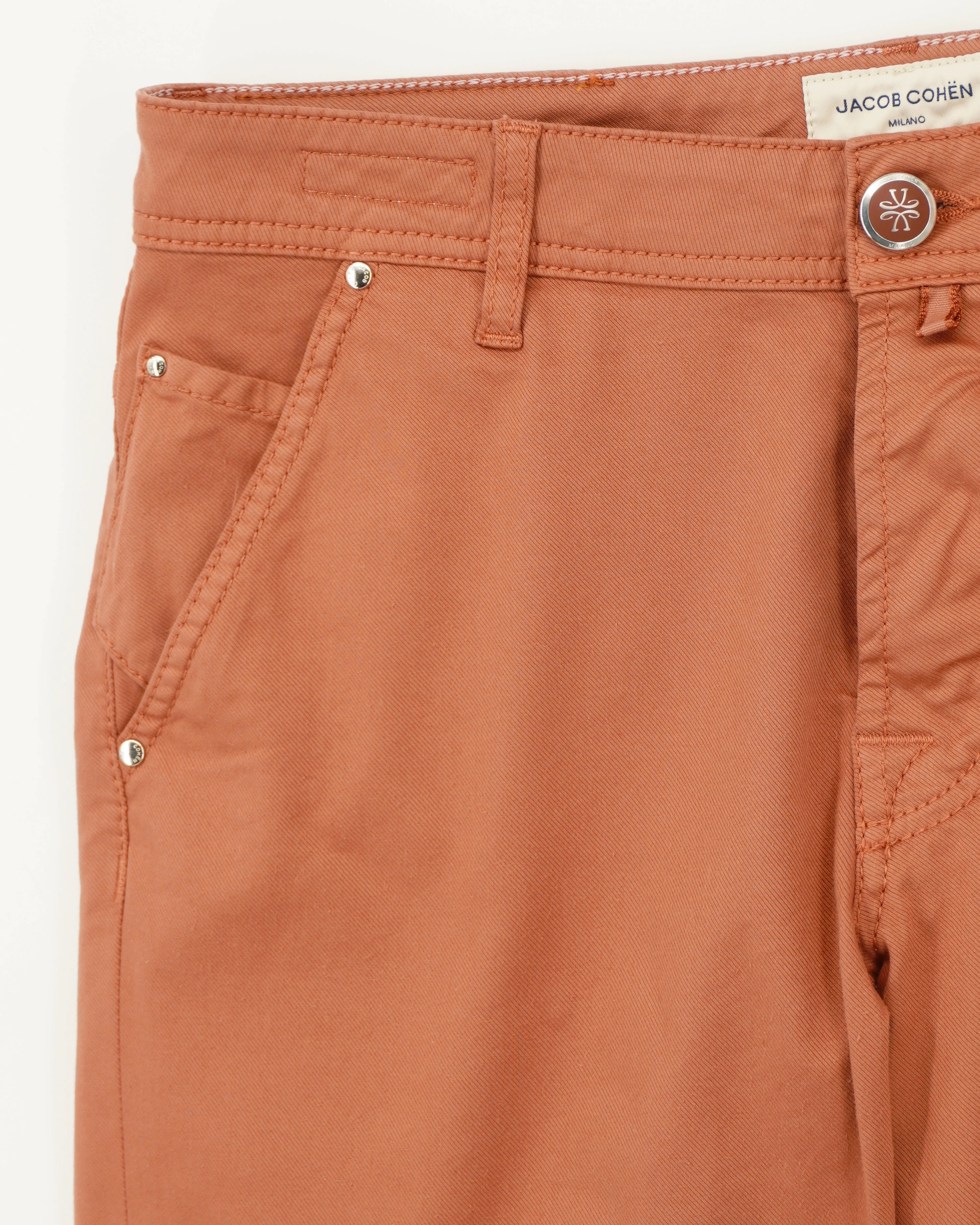 Jacob Cohen Shorts Lou Garment Dyed Terracotta