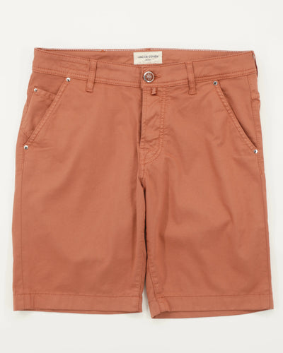 Jacob Cohen Shorts Lou Garment Dyed Terracotta