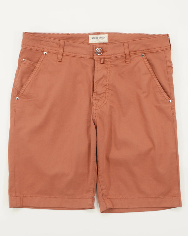 Jacob Cohen Shorts Lou Garment Dyed Terracotta