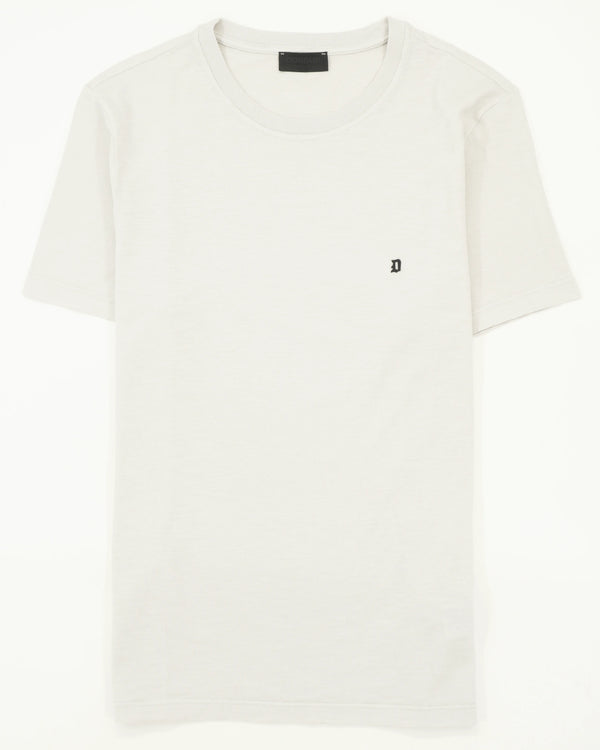 Dondup Washed Cotton T-Shirt Light Grey