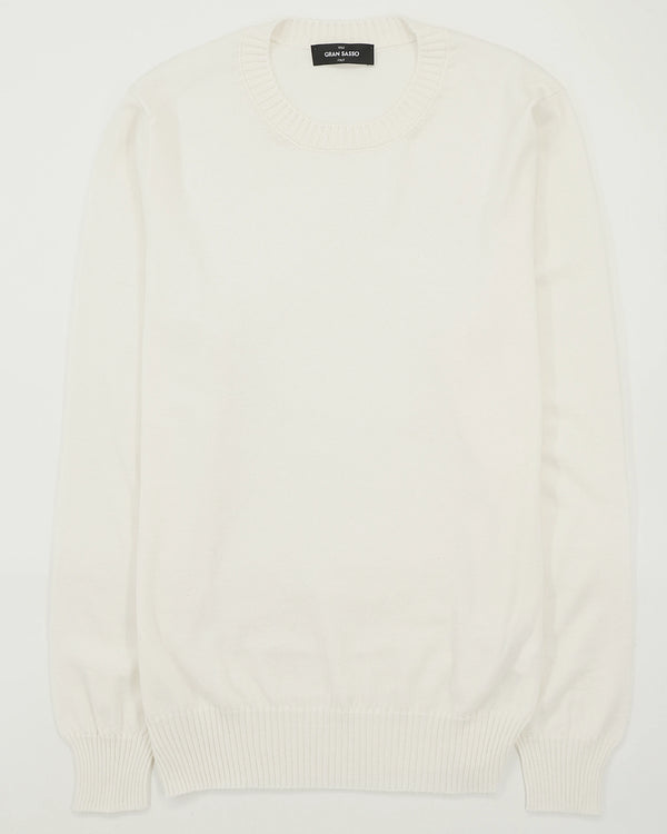 Gran Sasso Pullover Cotton Cashmere White
