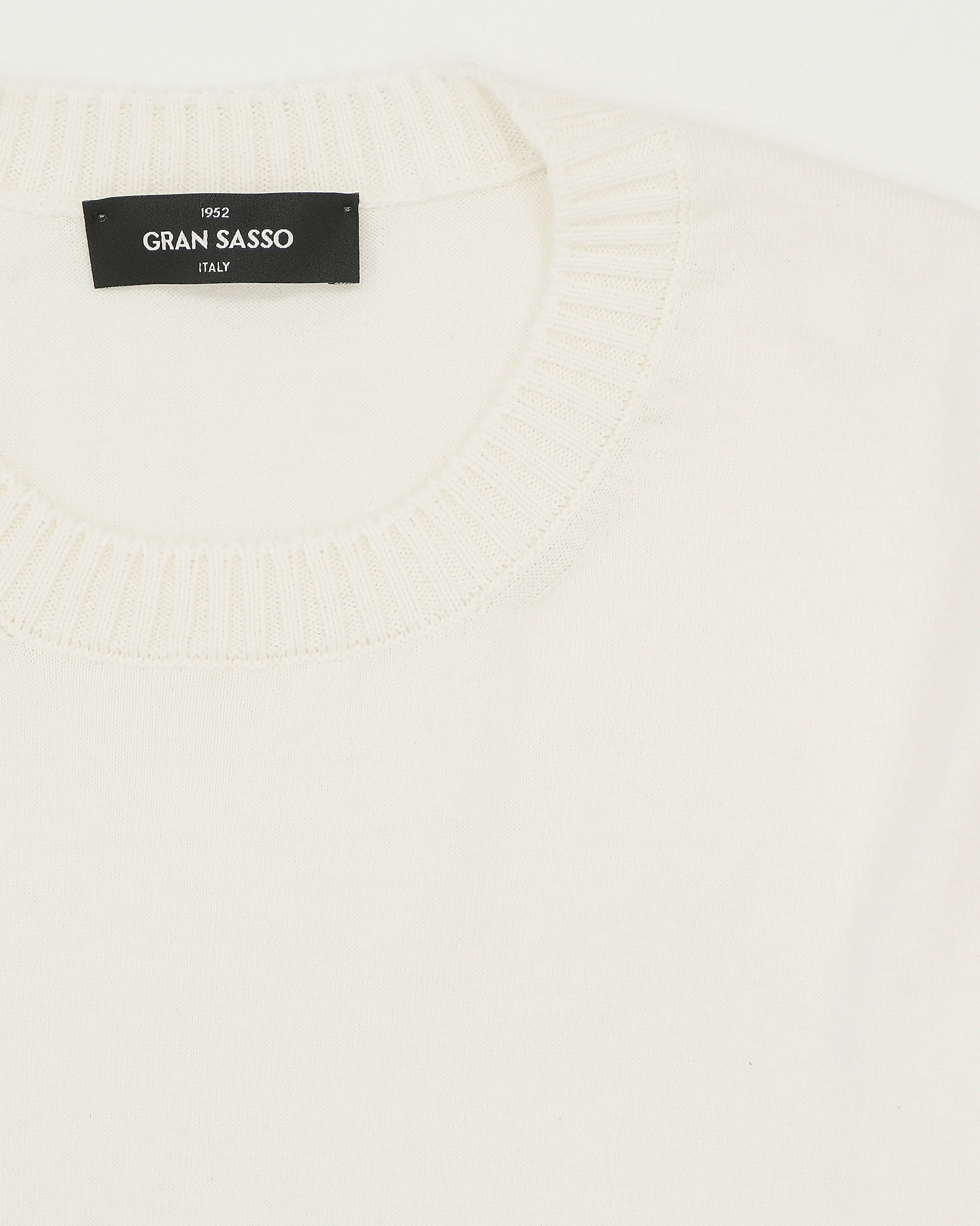 Gran Sasso Pullover Cotton Cashmere White