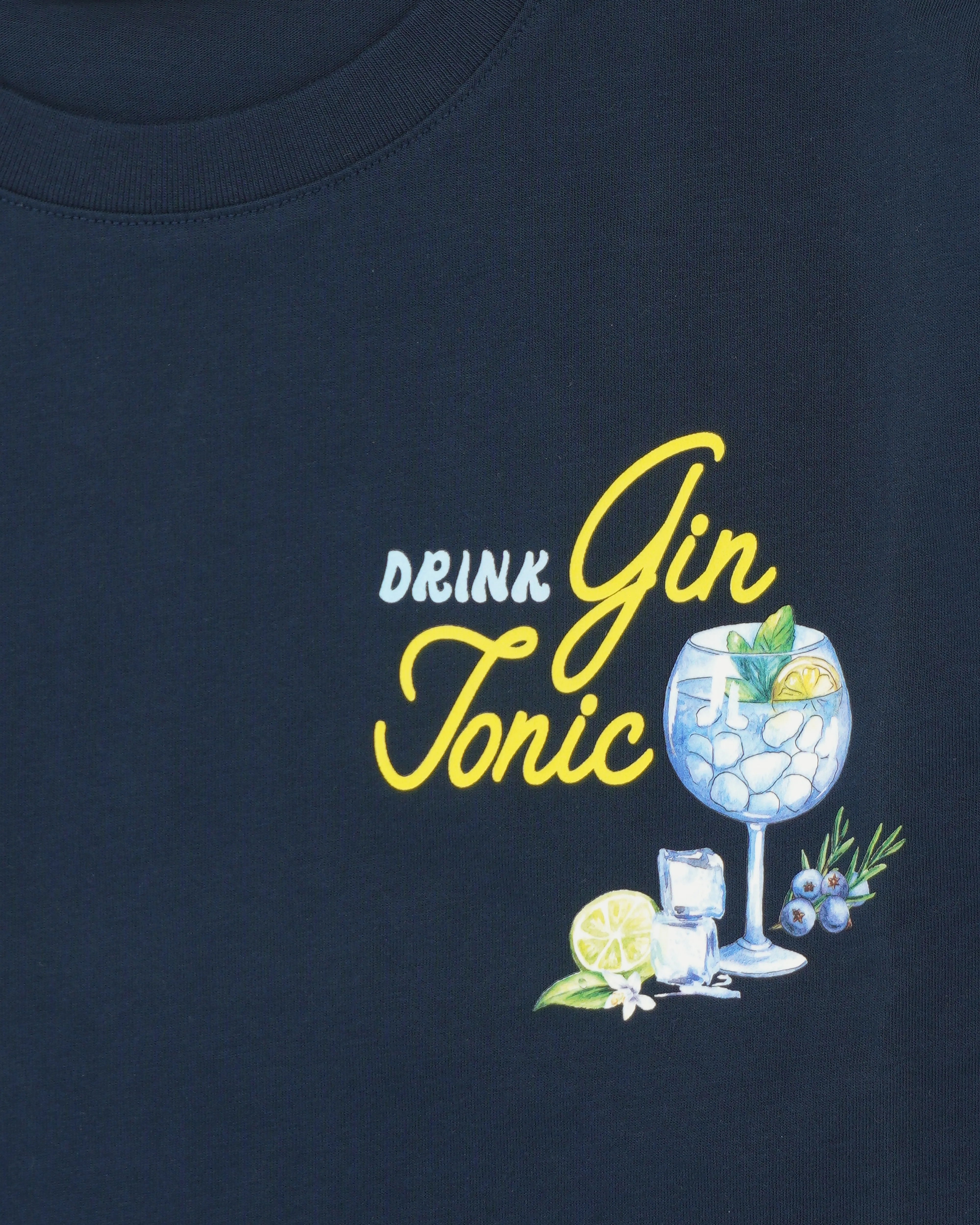 MC2 Saint Barth T-Shirt Gin Tonic Navy