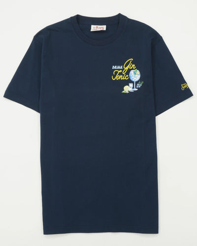 MC2 Saint Barth T-Shirt Gin Tonic Navy