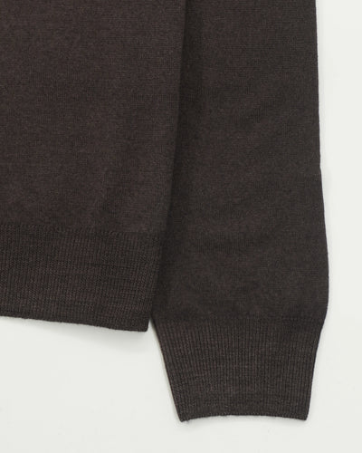 Gran Sasso Pullover V-neck Garment Dyed Brown