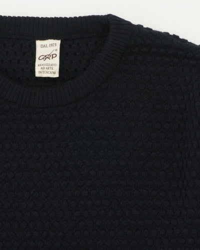 GRP Pullover Spotknit Pure Merino Navy