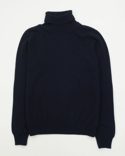 Gran Sasso Turtleneck Wool Cashmere Navy