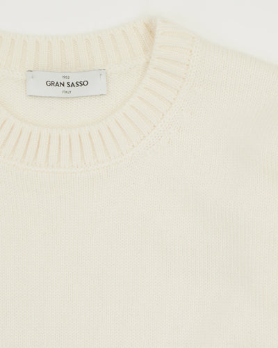 Gran Sasso Pullover Pure Merino Heavy Knit Cream
