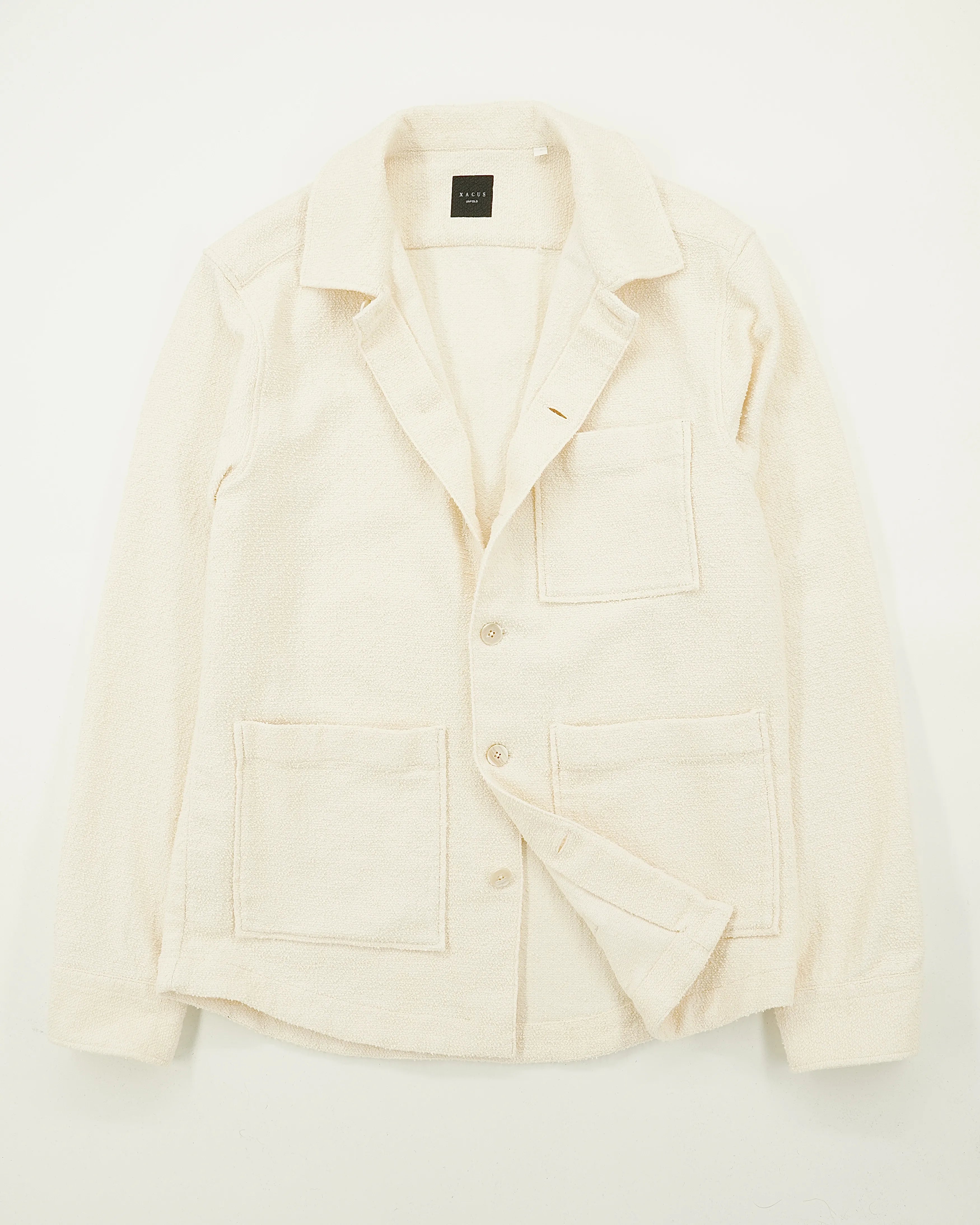 Xacus Overshirt Boucle Cream White