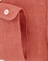 Xacus Shirt Pure Linen Slim Fit Soft Orange