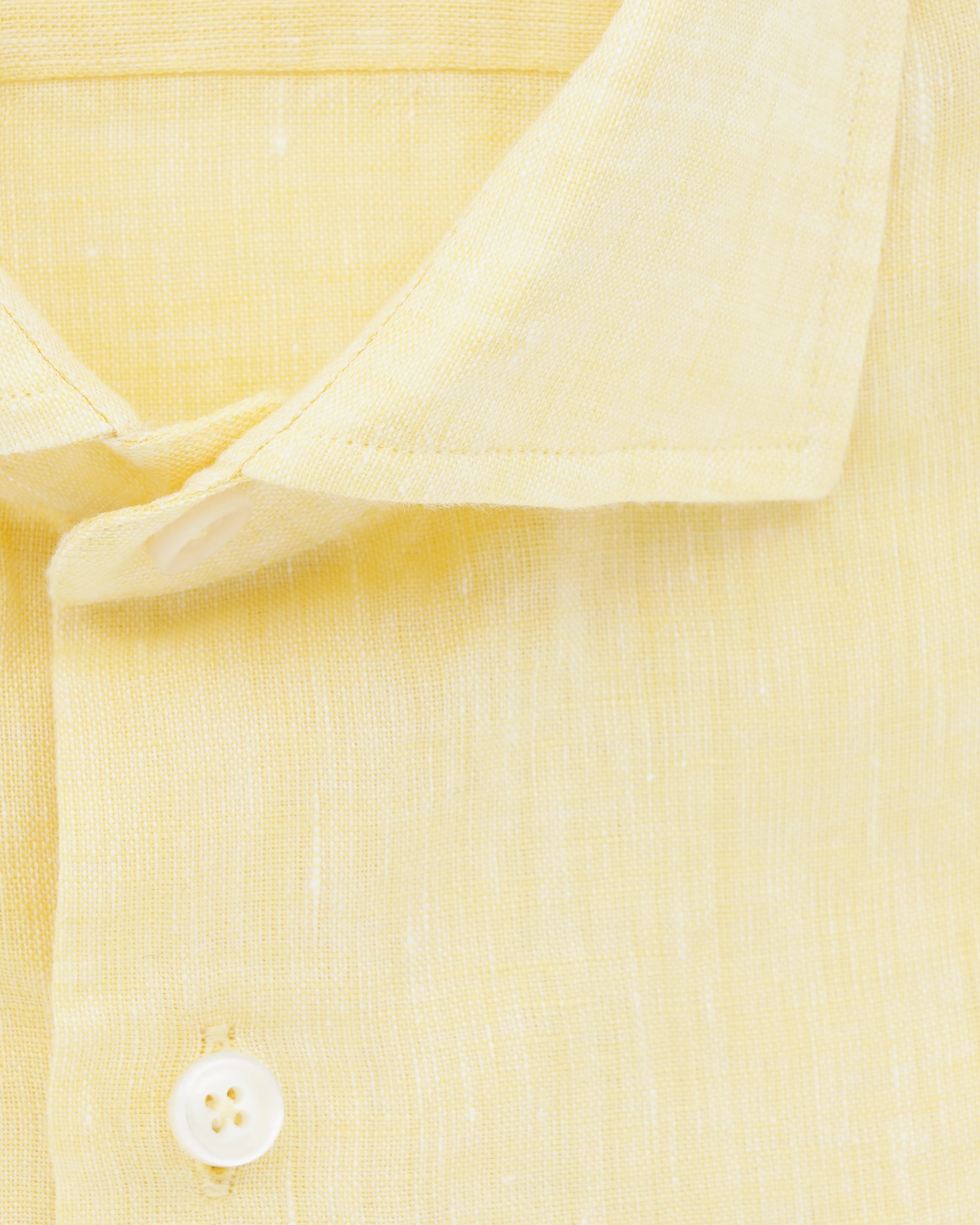 Xacus Shirt Pure Linen Slim Fit Yellow