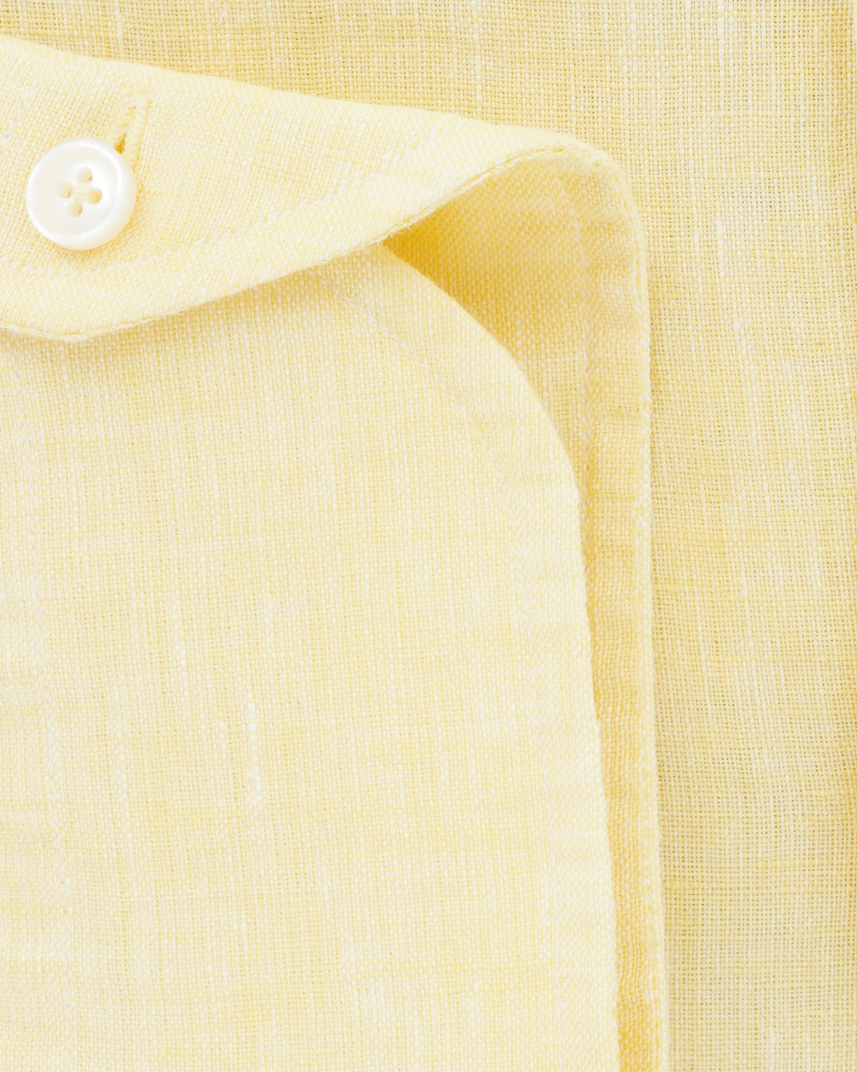 Xacus Shirt Pure Linen Regular Fit Yellow