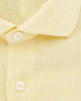 Xacus Shirt Pure Linen Regular Fit Yellow