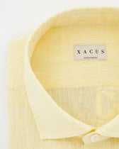 Xacus Shirt Pure Linen Regular Fit Yellow
