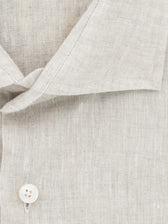 Xacus Shirt Pure Linen Regular Fit Light Beige