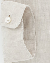 Xacus Shirt Pure Linen Slim Fit Light Beige