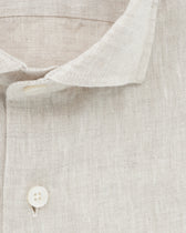 Xacus Shirt Pure Linen Slim Fit Light Beige