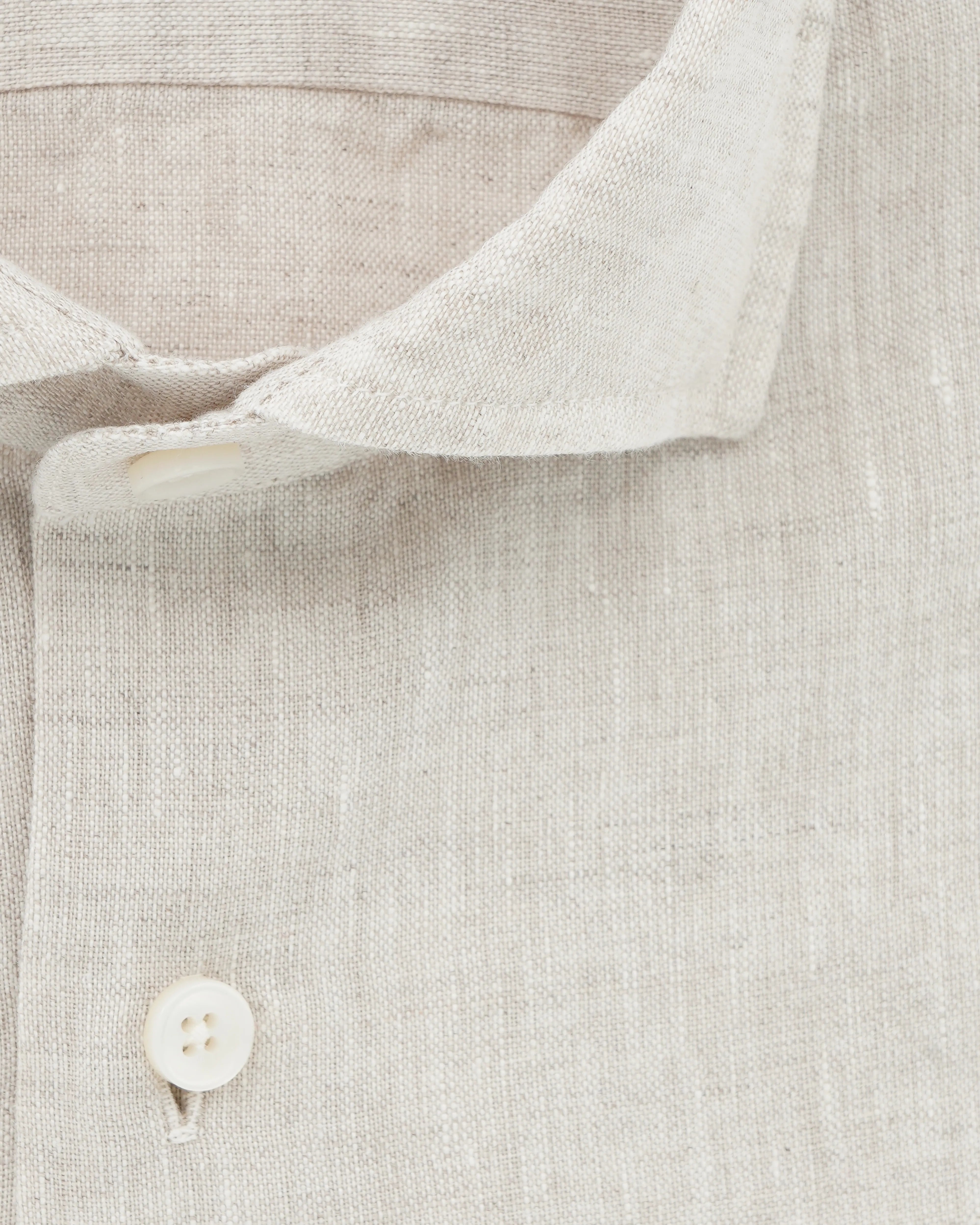 Xacus Shirt Pure Linen Slim Fit Light Beige