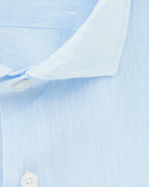 Xacus Shirt Pure Linen Slim Fit Light Blue