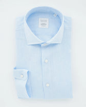 Xacus Shirt Pure Linen Slim Fit Light Blue