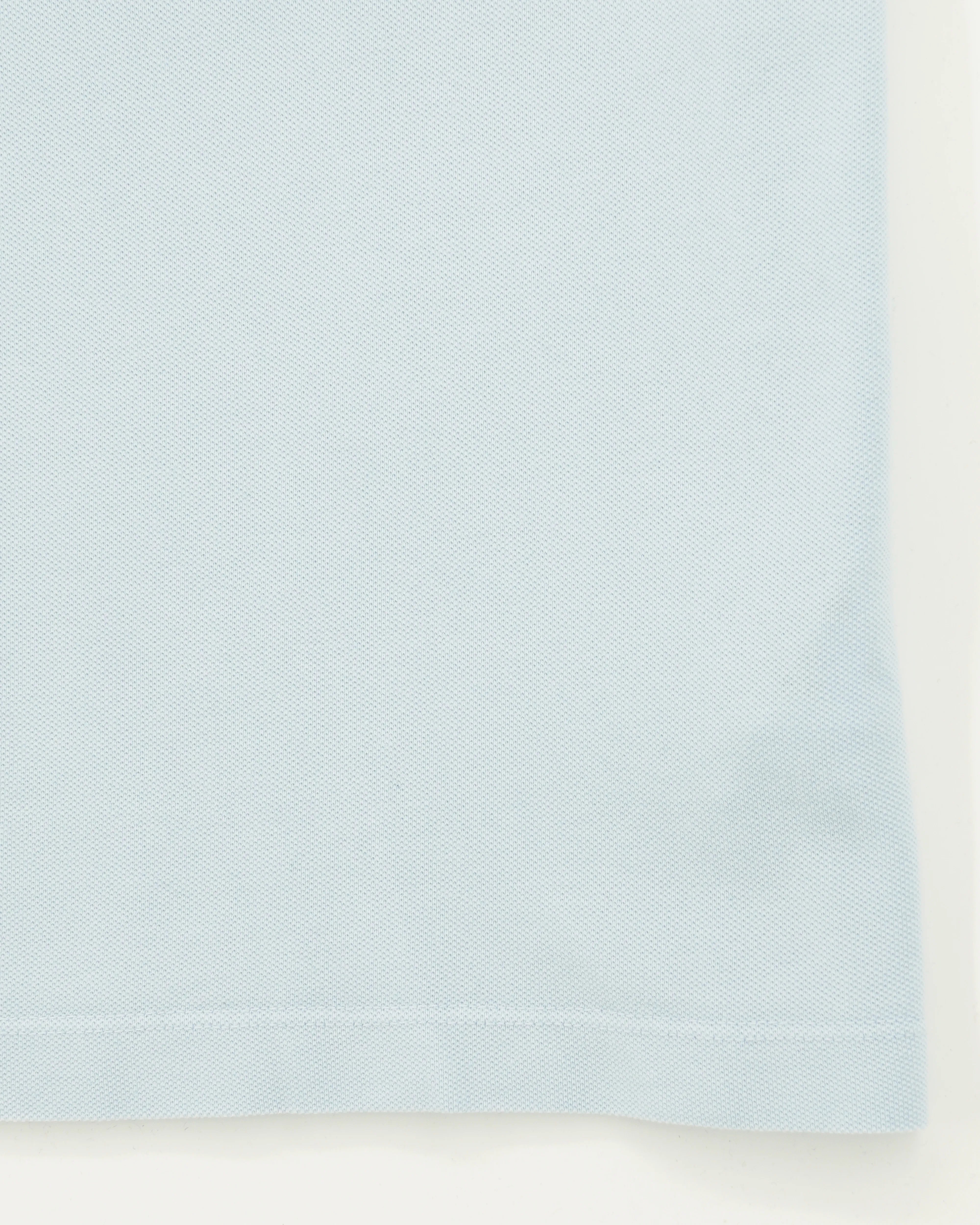 Dondup Polo Shirt Garment Dyed Pure Cotton Light Blue