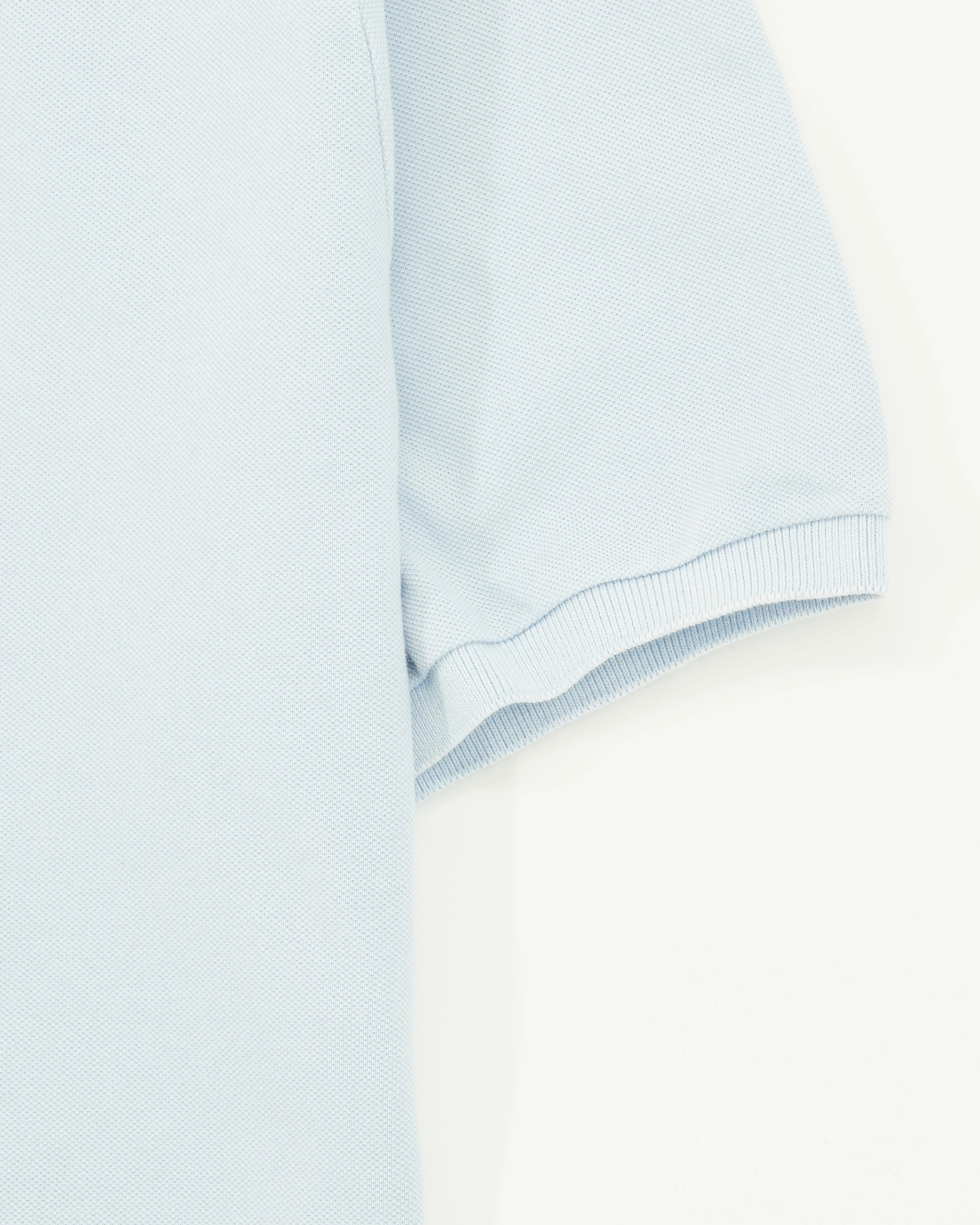 Dondup Polo Shirt Garment Dyed Pure Cotton Light Blue